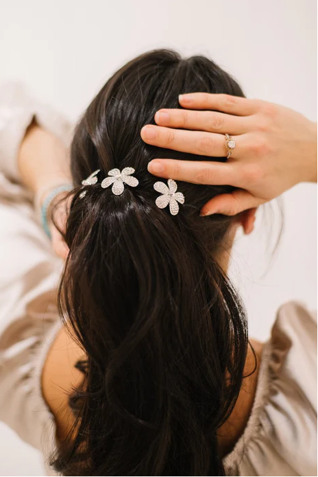 Ombre Crystal Flower Hair Stick