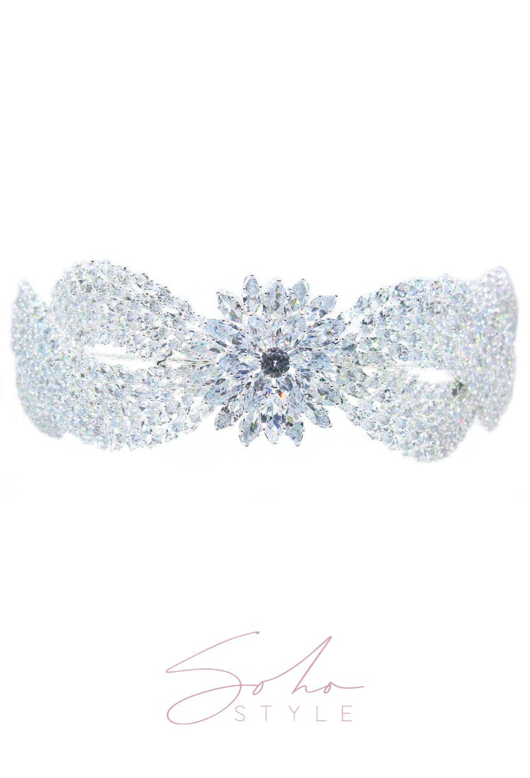 Royal Dahlia Headband Tiara Soho Style