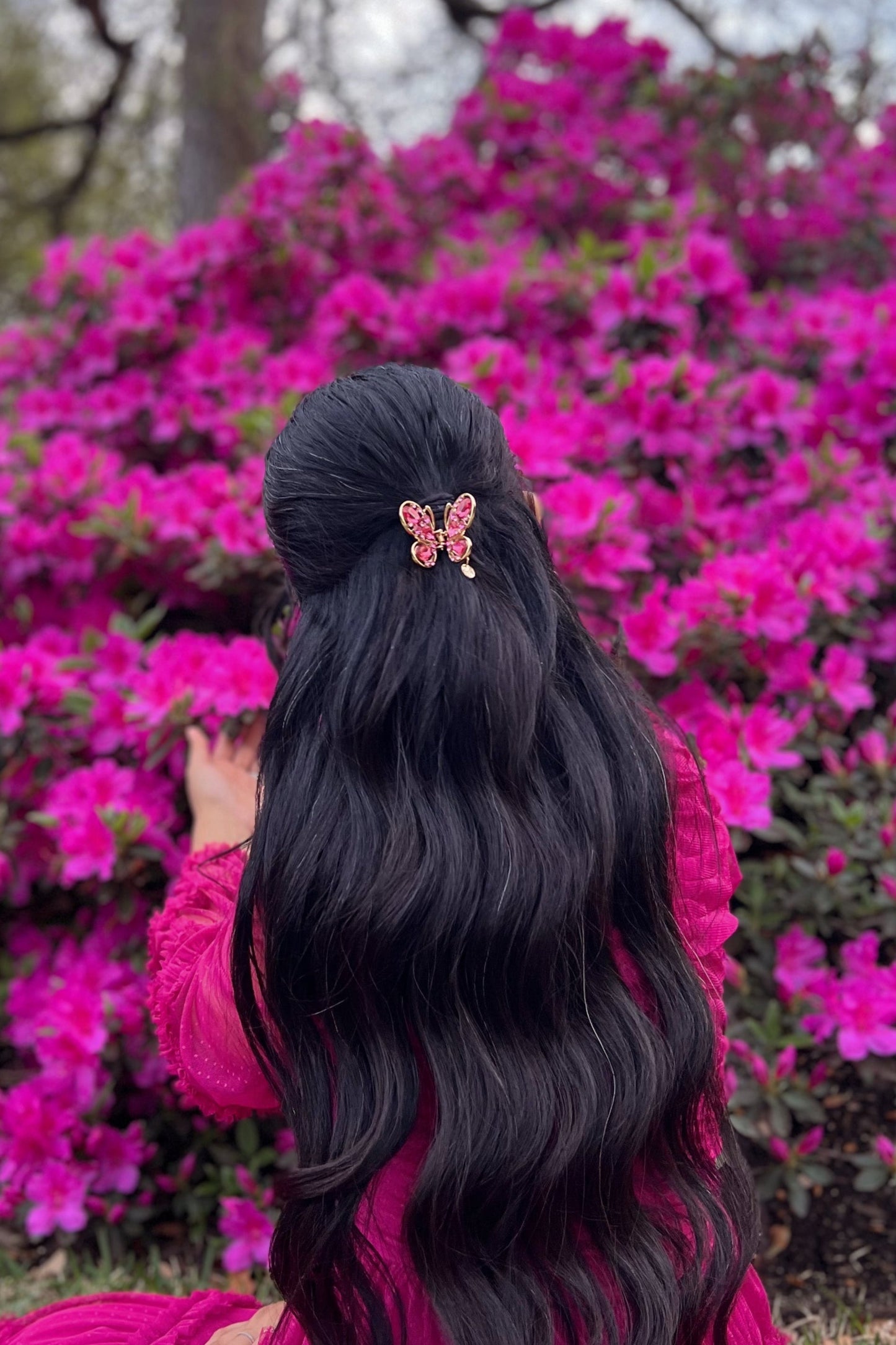 Elegant Gold & Crystal Butterfly Hair Jaw Hair Jaws Soho Style