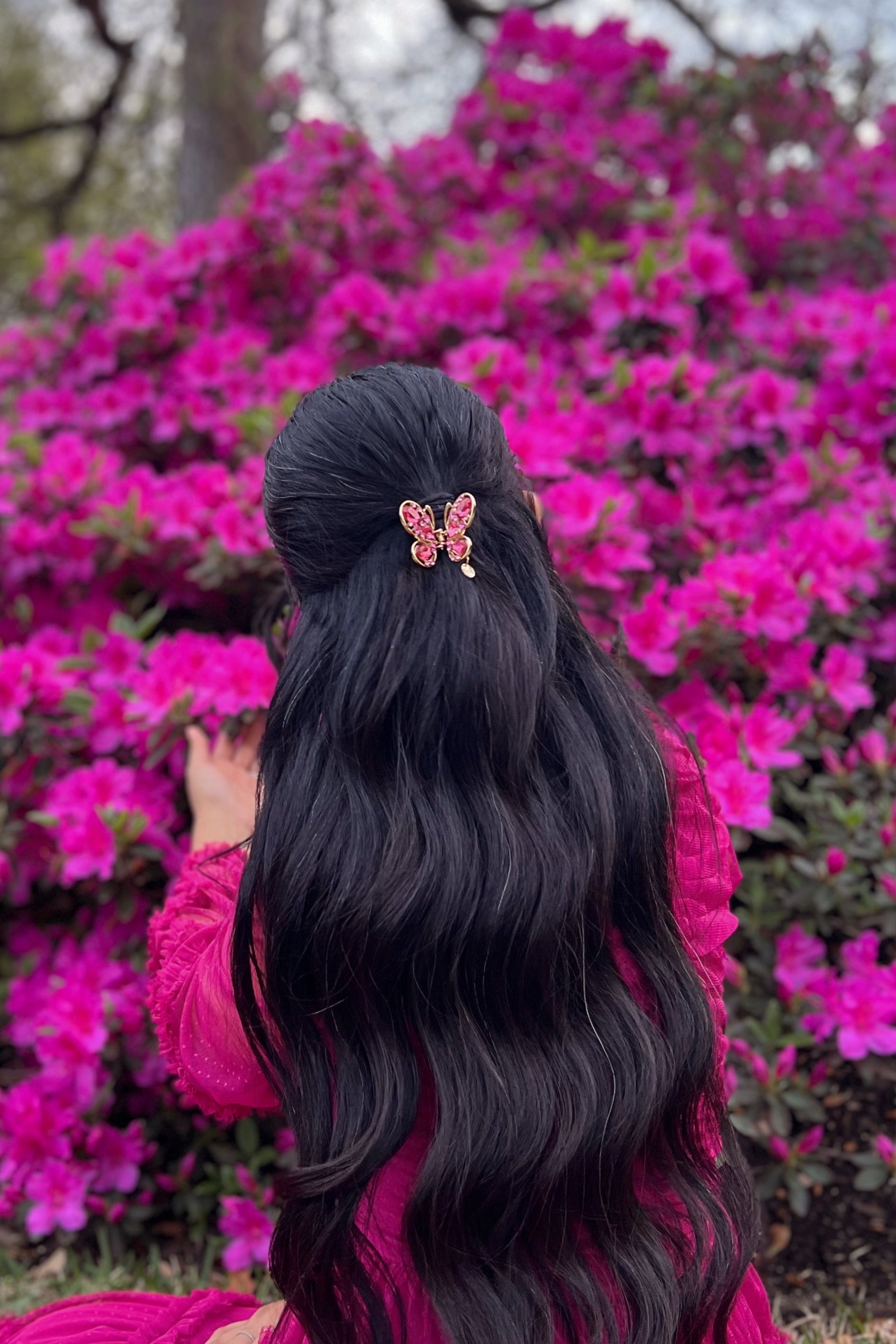 Elegant Gold & Crystal Butterfly Hair Jaw Hair Jaws Soho Style