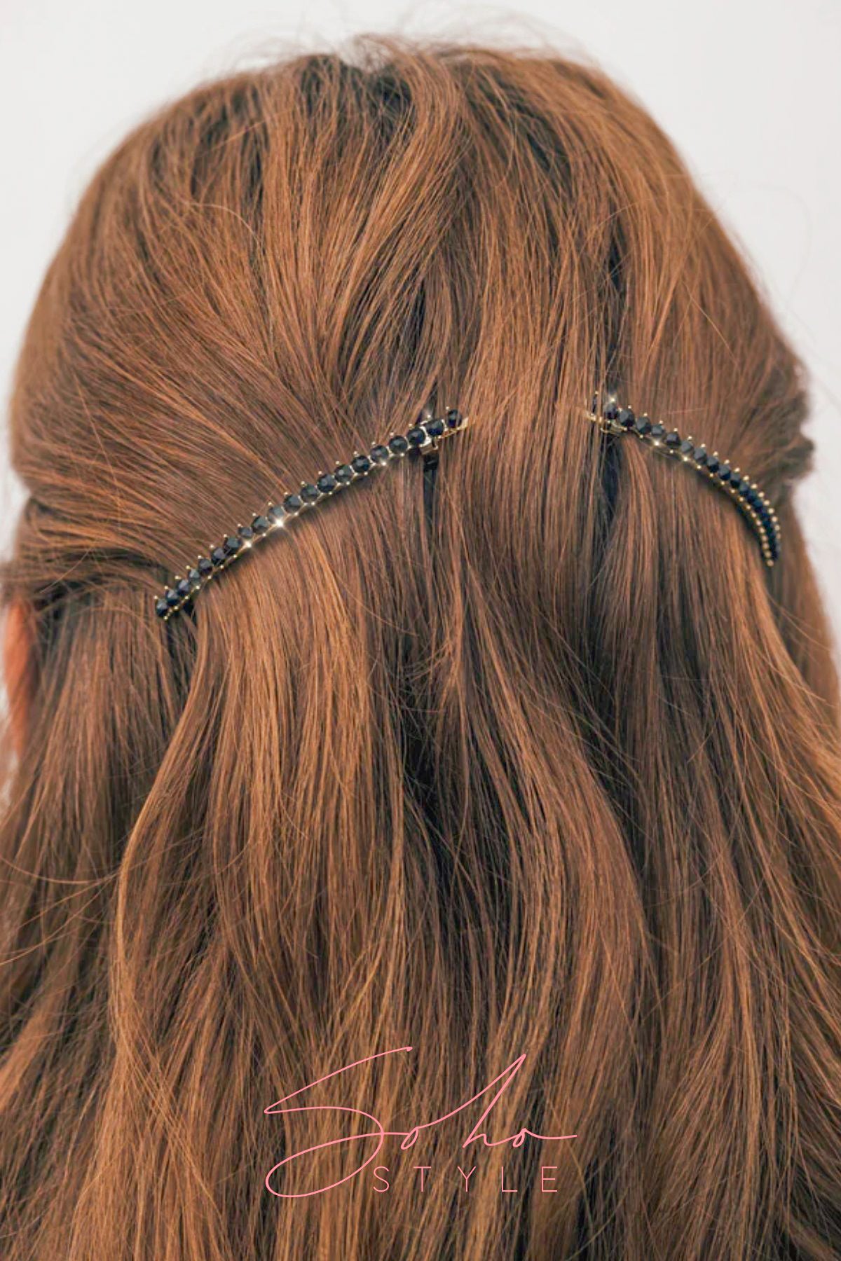 [FINAL SALE] Crystal Long Slender Hair Barrette Clip