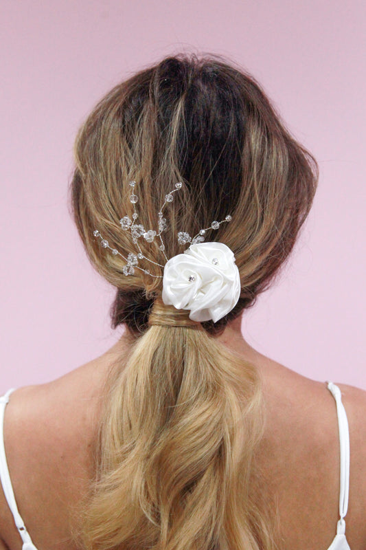 White Garden Rose Comb
