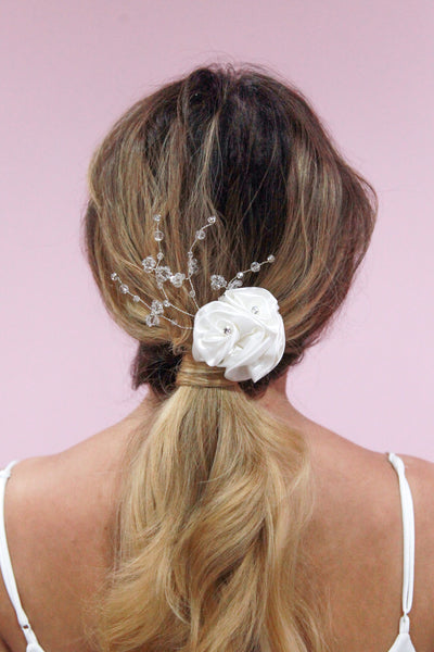White Garden Rose Comb