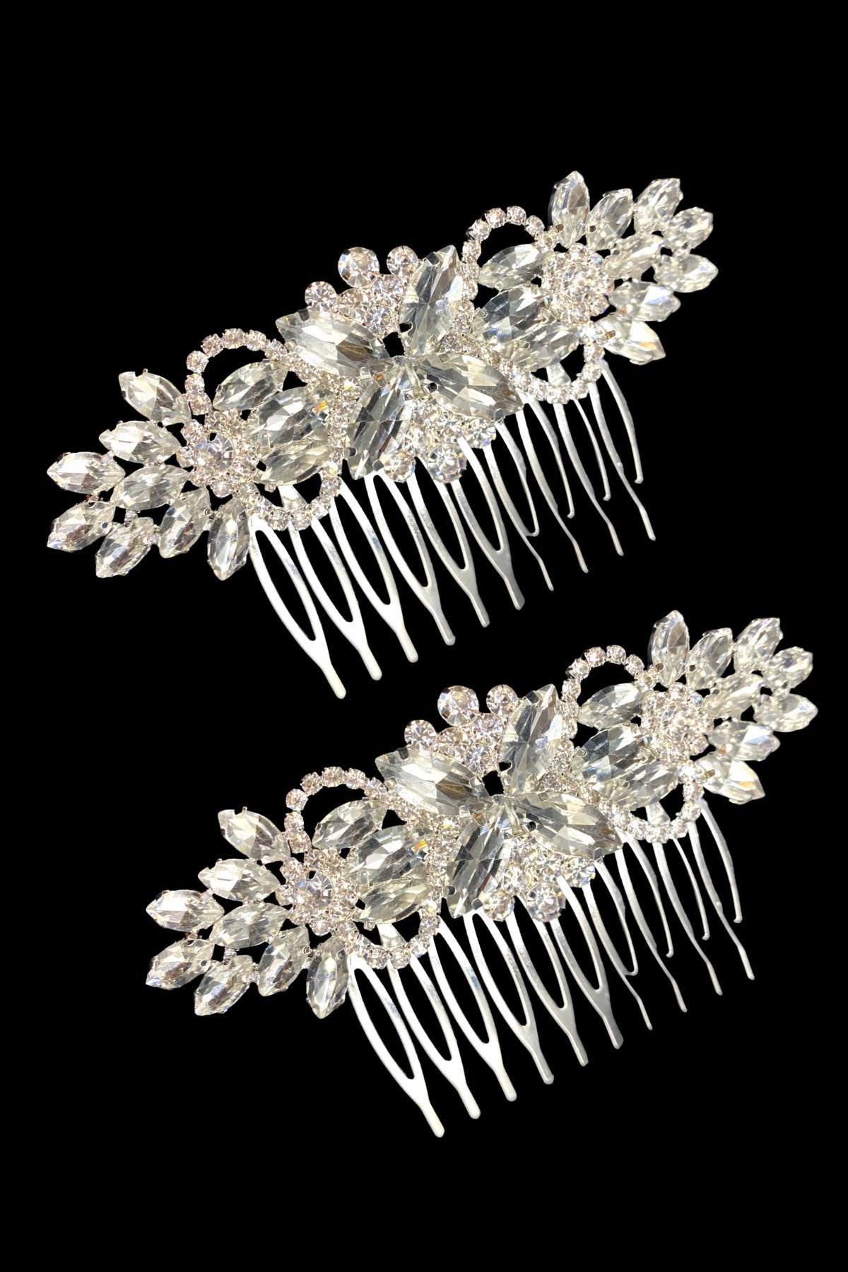 Cruciform Flowers Comb Pair Wedding Sale