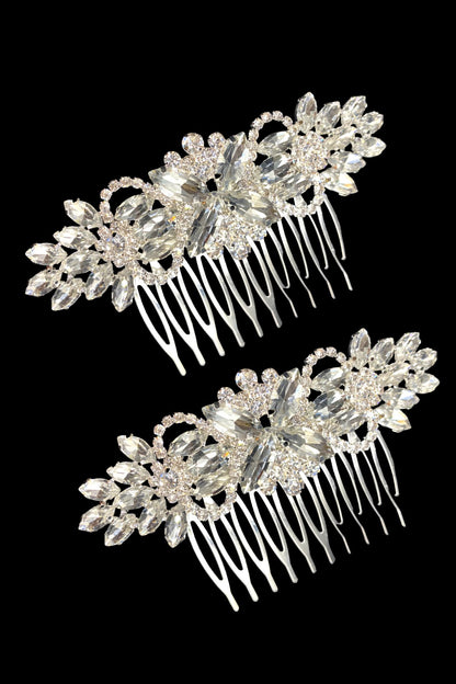 Cruciform Flowers Comb Pair Wedding Sale