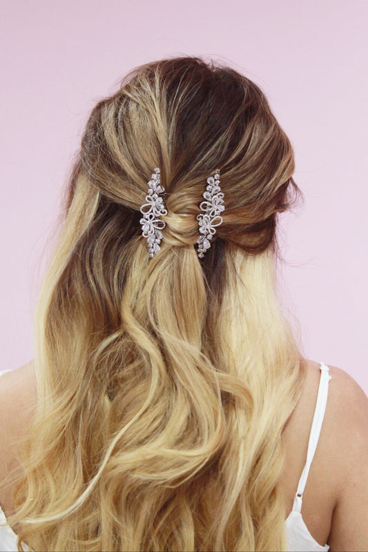 Abstract Flower Comb Wedding Sale