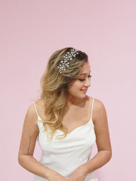 Crystal Blossom Branch Headband