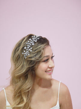 Crystal Blossom Branch Headband