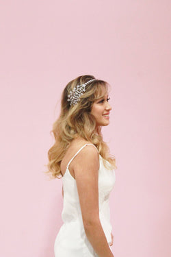 Dual Crystal Vine Hair Headband Wedding Sale