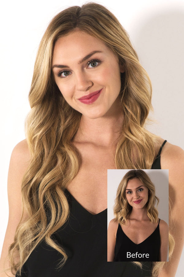 Aura - Invisible Wired (Halo) Remy Human Hair Extension Available in 14" or 20" Hair Extension Soho Style