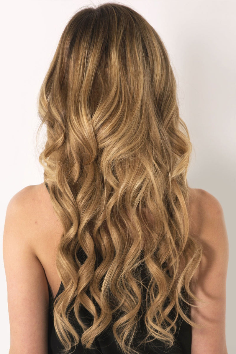 Root Two Tone Aura - Invisible Wired (Halo) Remy Hair Extension Available in 14" & 20" Set Hair Extension Soho Style