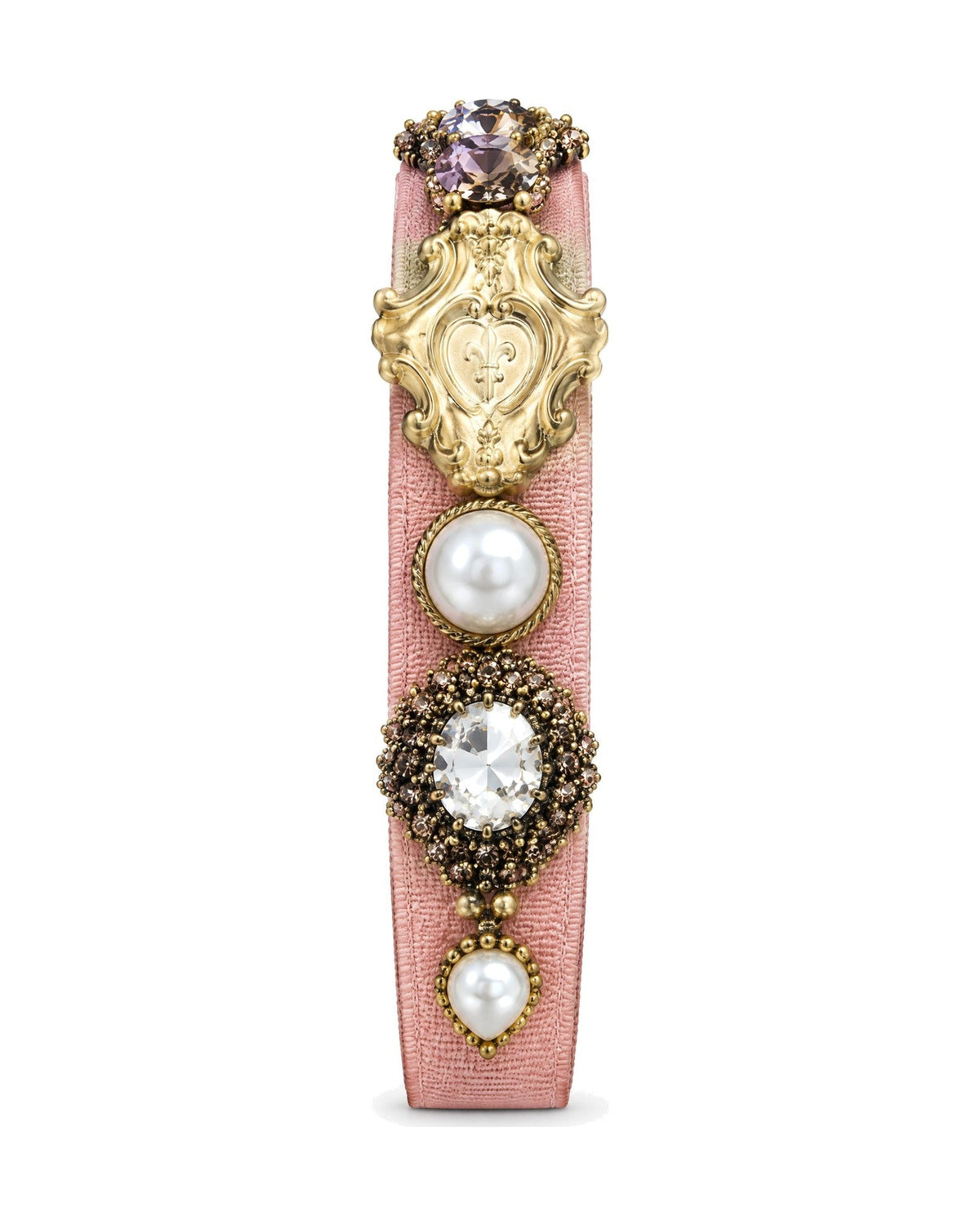 Baroque Pearl Heart Headband