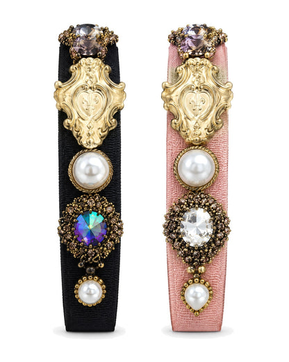Baroque Pearl Heart Headband