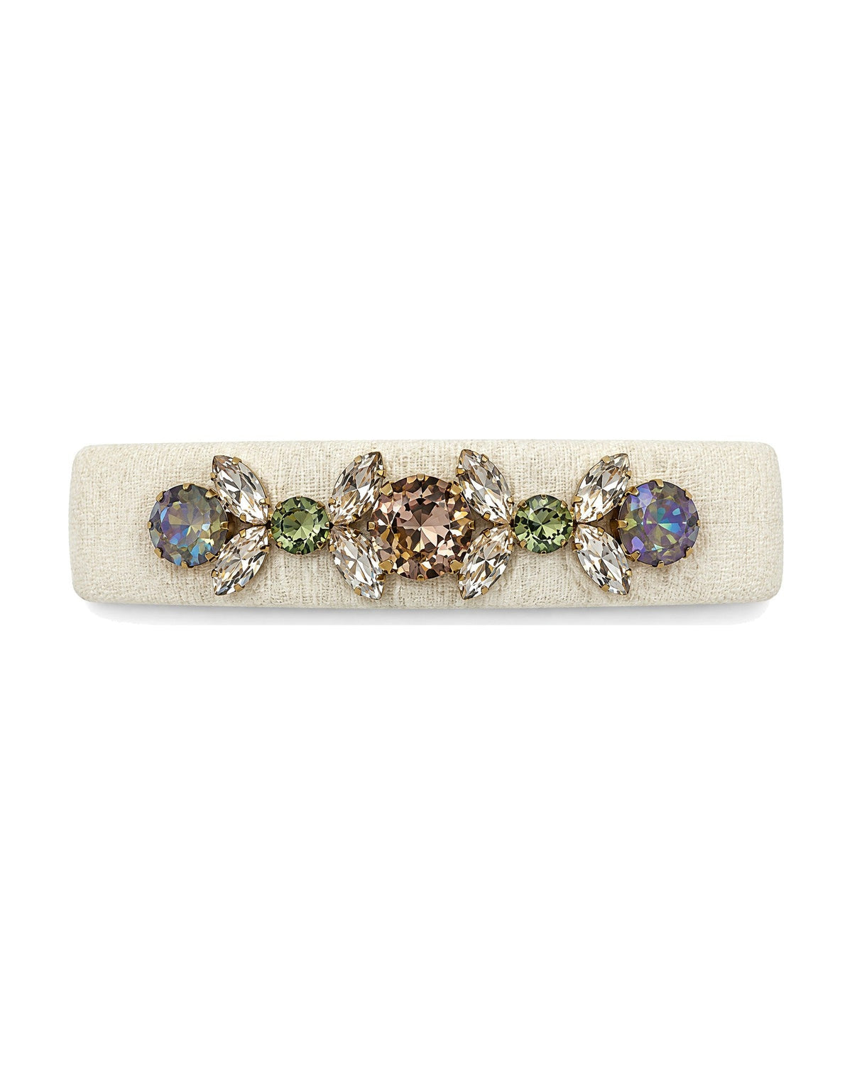Crystal Jewel Velvet Barrette