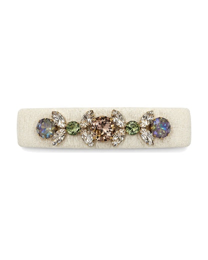 Crystal Jewel Velvet Barrette
