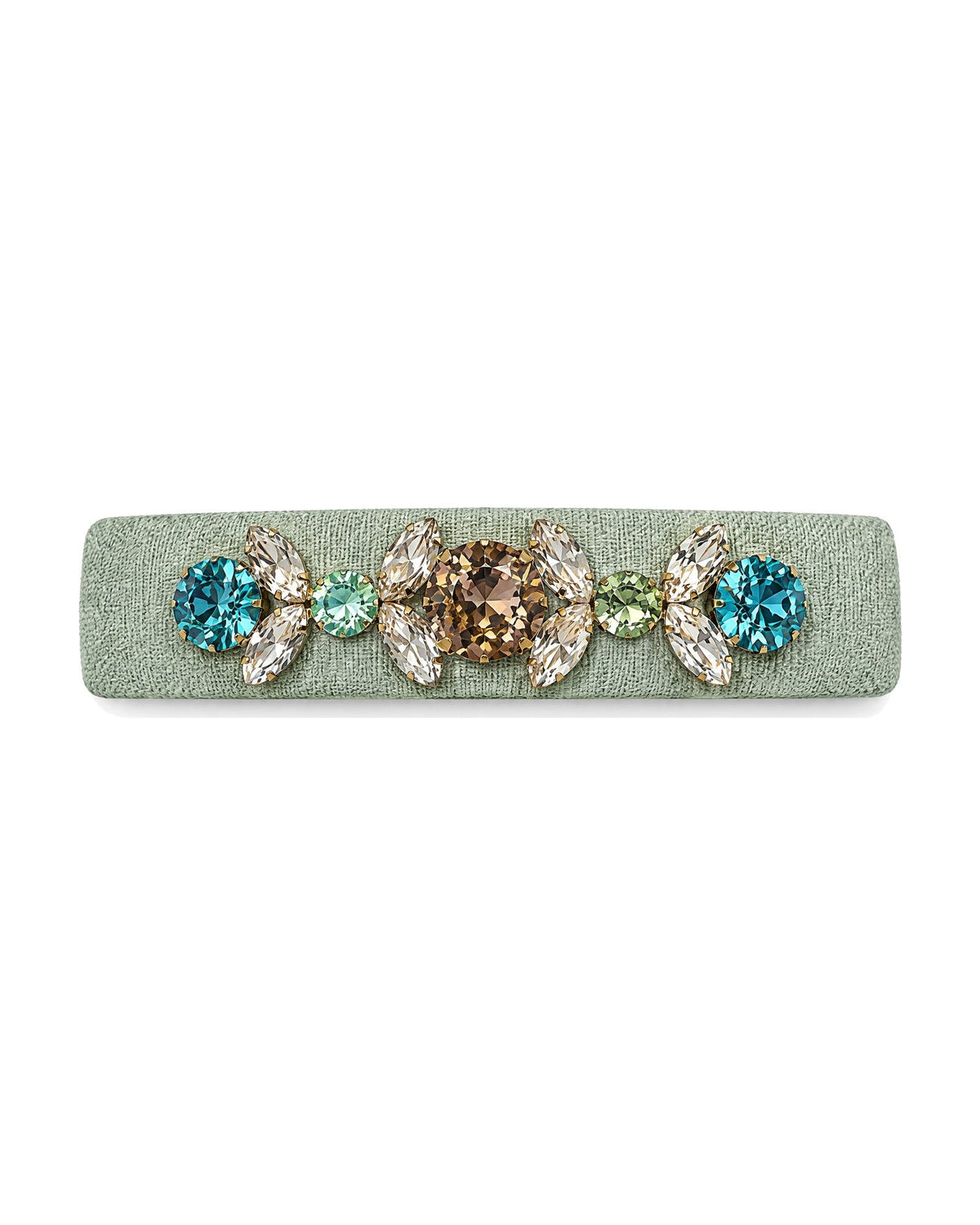 Crystal Jewel Velvet Barrette