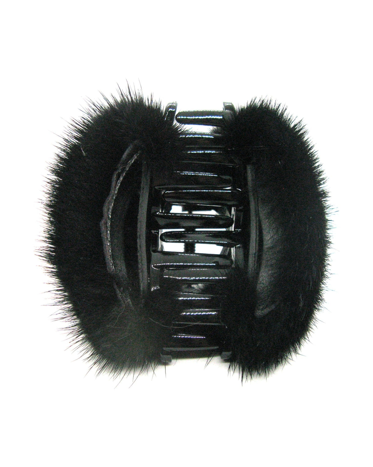 Faux Fur Crystal Hair Jaw