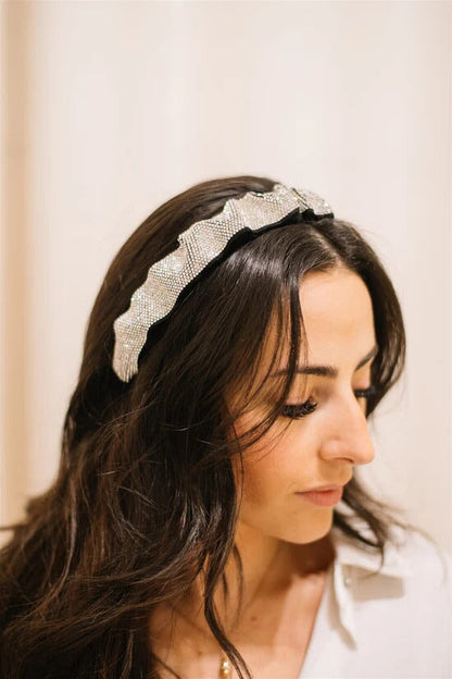 Unbreakable Crystal Cloth Headband Soho Style