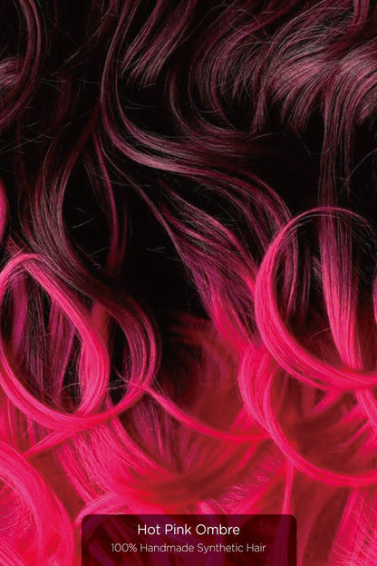 Pink/Red Tone Ombre Halo Extensions Hair Extension Soho Style