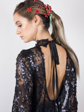 Gradient Flower Hair Barrette