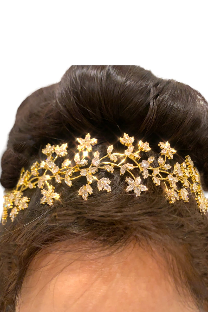 Crystal Blossom Branch Headpiece Wedding Sale