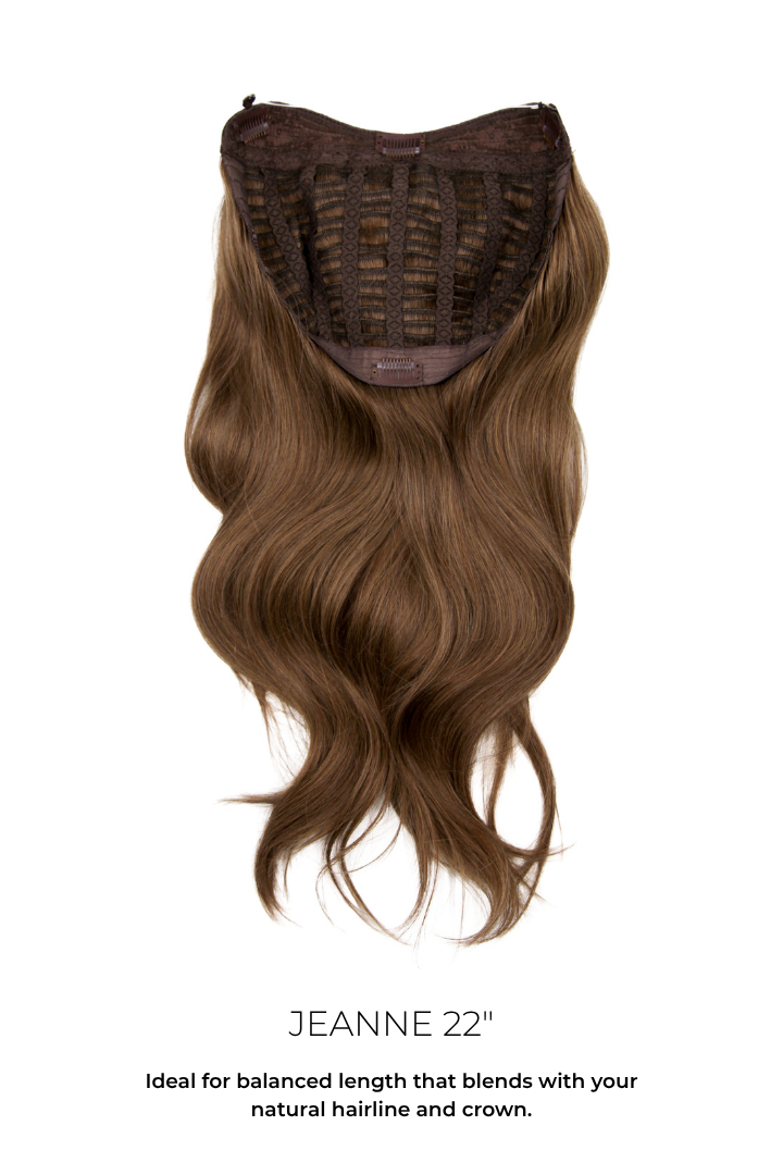 Jeanne - 22" U-Part Wig Human Hair Extension