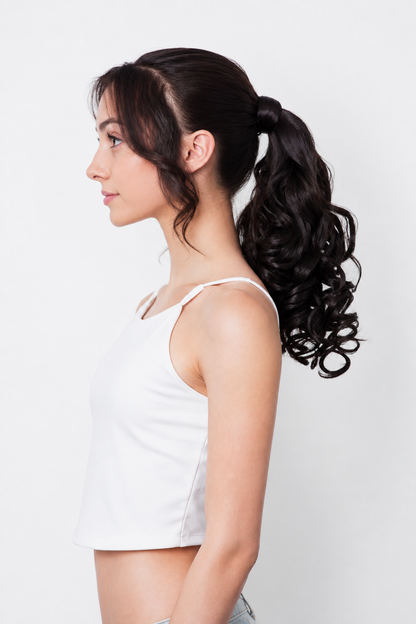 Miley - 18" Futura  Curly Wrap-Around Ponytail Extension