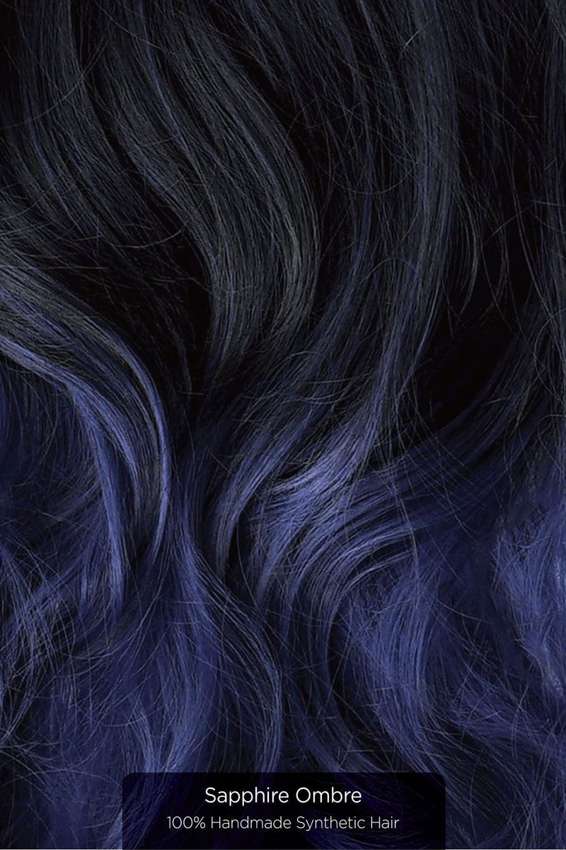 Blue Tone Ombre Halo Extensions Hair Extension Soho Style