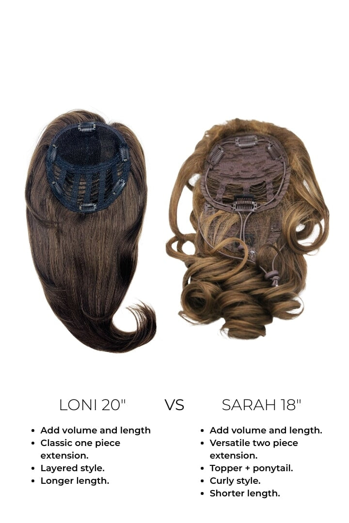 Sarah - 18'' Futura Hair Volume Topper Extension Hair Extension Soho Style