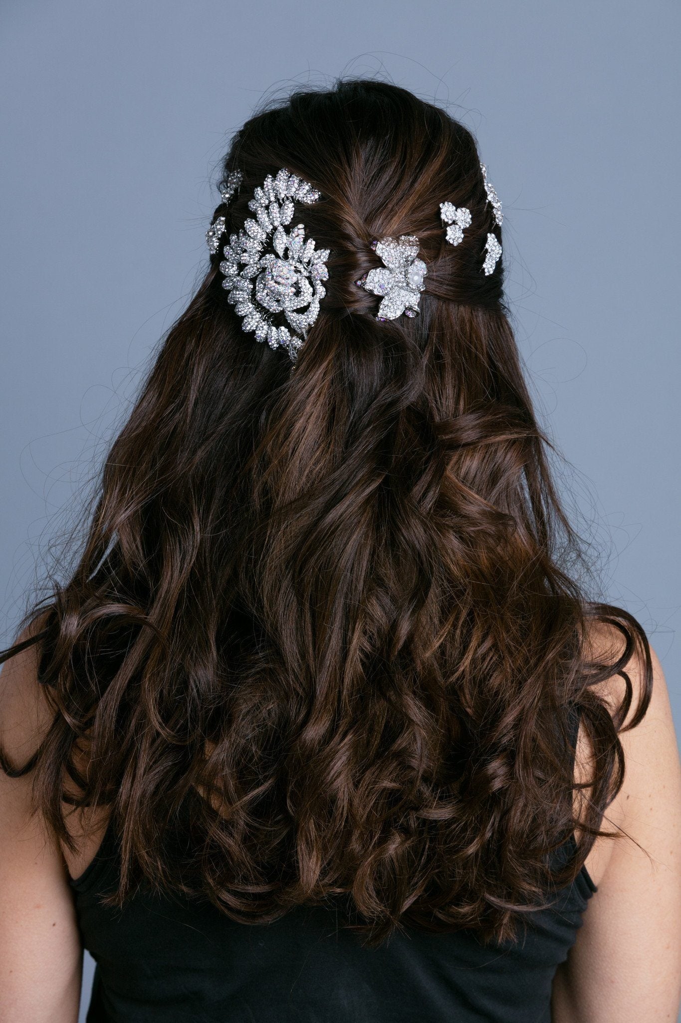 Crystal Cluster Mini Hair Comb Hair Comb Soho Style