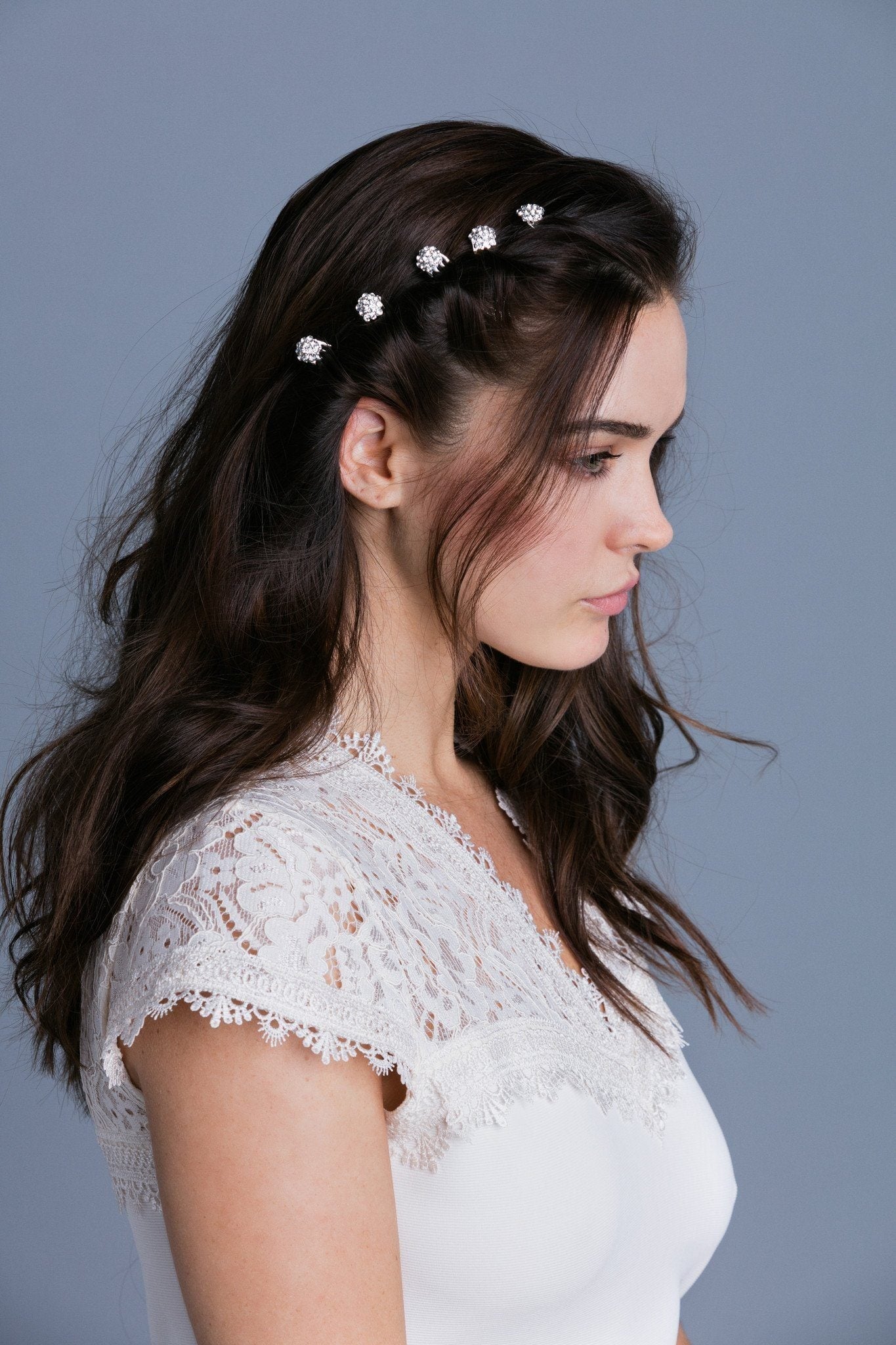 [SALE] Crystal Cluster Mini Comb - Yellow, Fuchsia, M.Hot PK colors only Hair Comb Sale