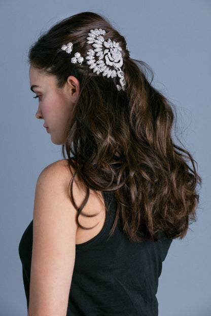 [SALE] Crystal Cluster Mini Comb - Yellow, Fuchsia, M.Hot PK colors only Hair Comb Sale