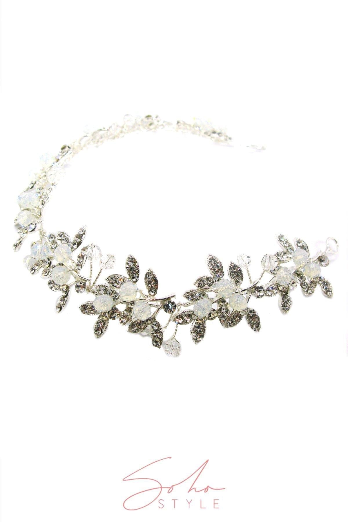 Esmé Crystal Hair Headband Wedding Sale