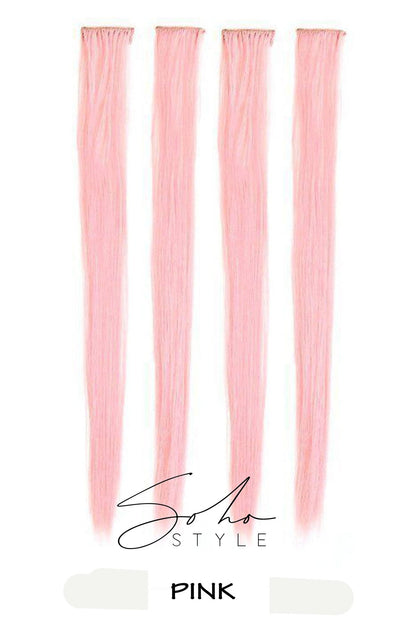 Highlight Color Clip Extensions Set Hair Extension Soho Style