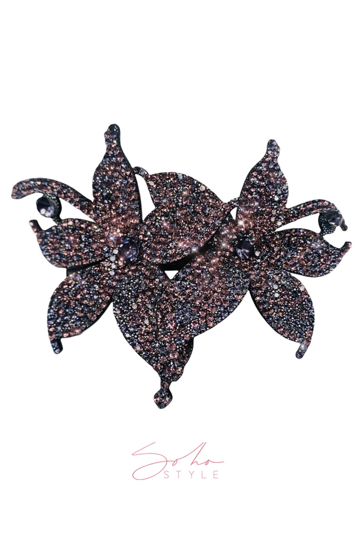 Overlap Flower Barrette Soho Style