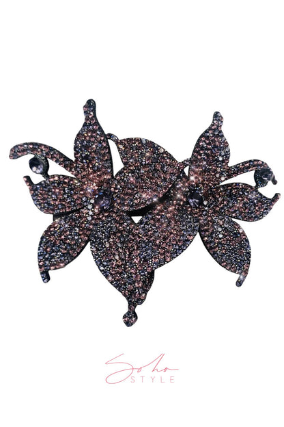 Overlap Flower Barrette Soho Style