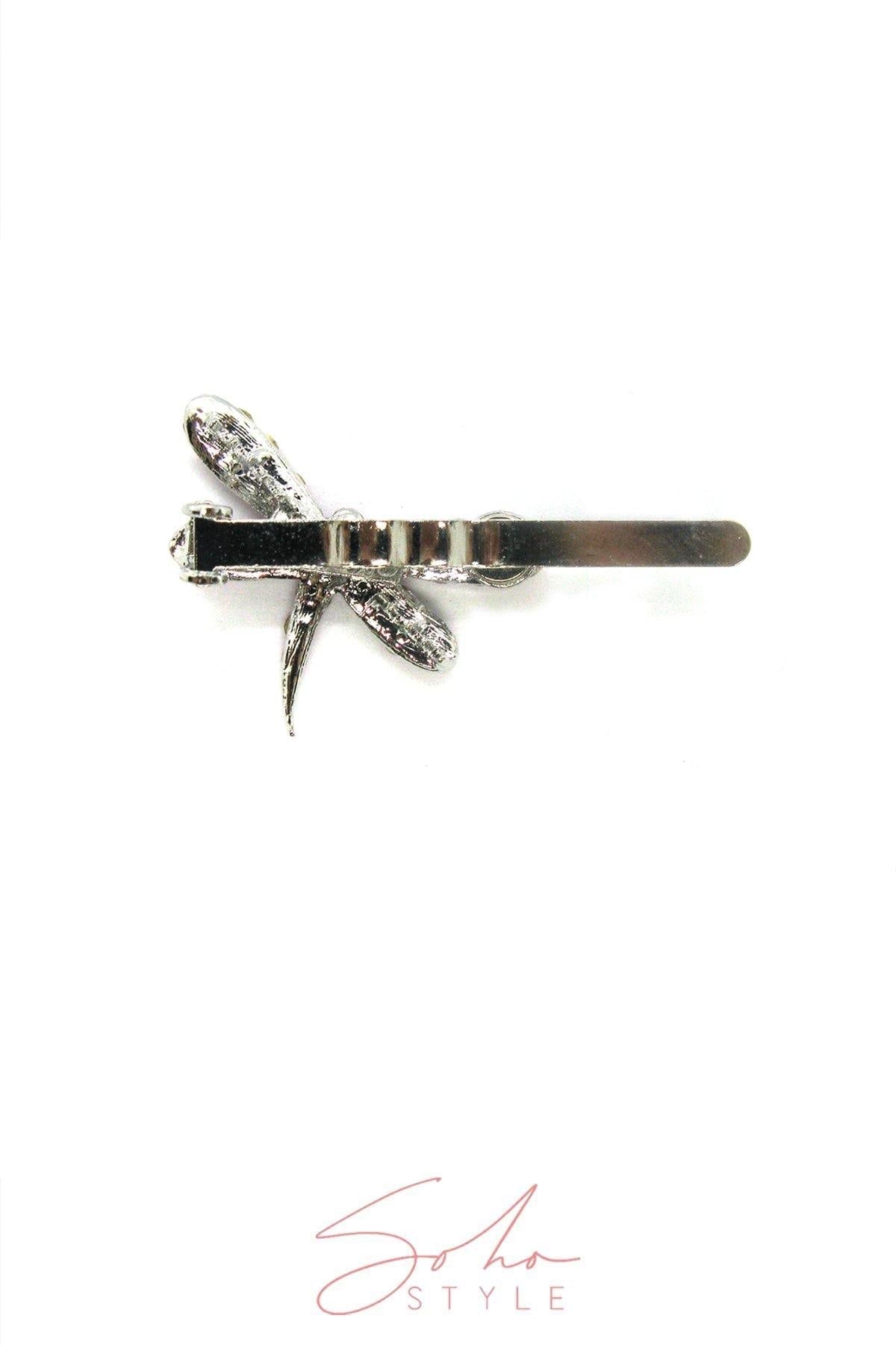 Dragonfly Rhinestone Hair Barrettes Barrette Soho Style