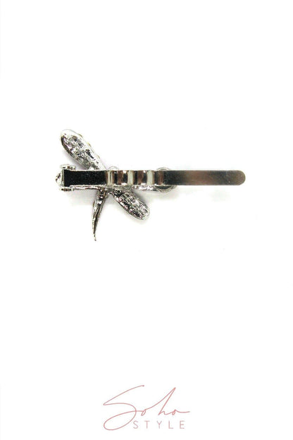 Dragonfly Rhinestone Hair Barrettes Barrette Soho Style