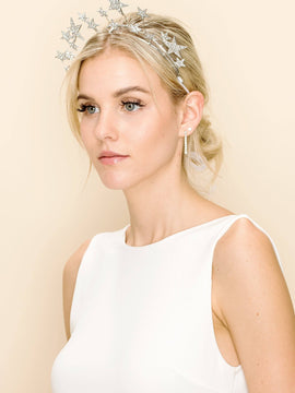 SILVER LINING STAR HAIR CROWN