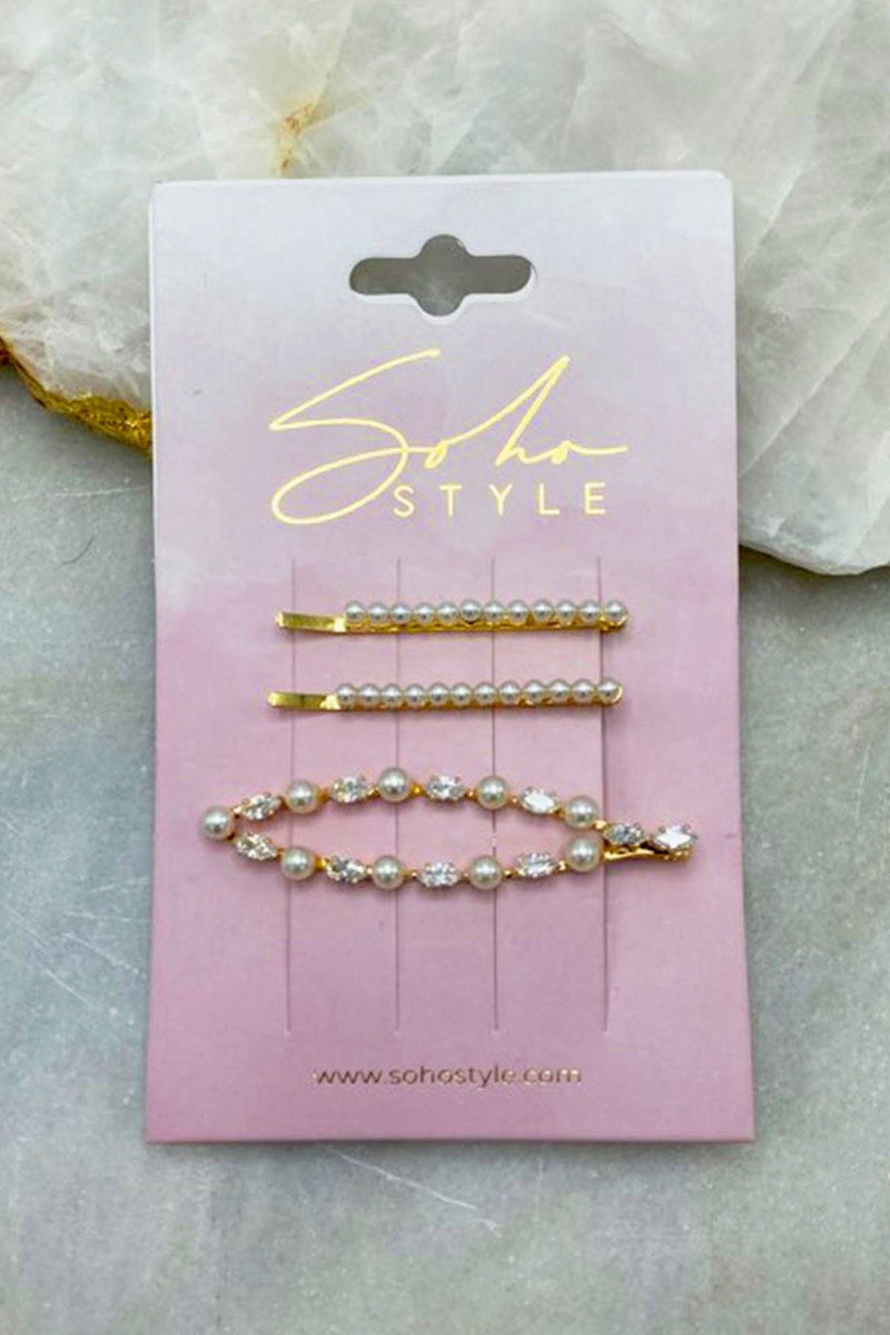 Mother of Pearl and Pearl Pop Bobby Pin 3PCS Set Bobby Pins 2019