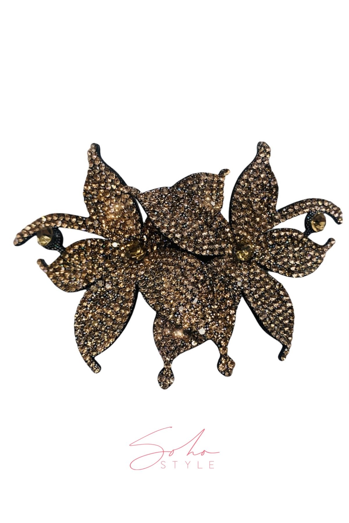 Overlap Flower Barrette Soho Style