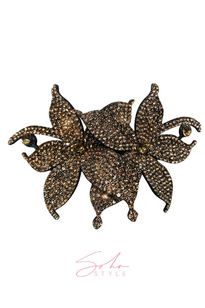 Overlap Flower Barrette Soho Style