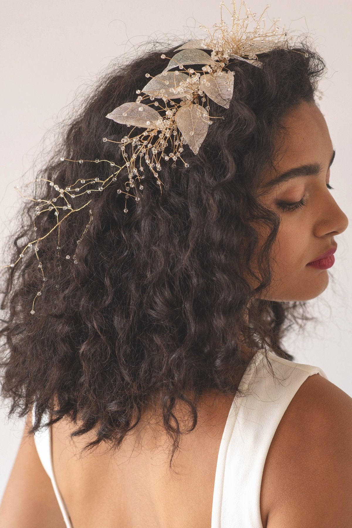 Organza Bloom Flower Hair Crown Wedding Soho Style