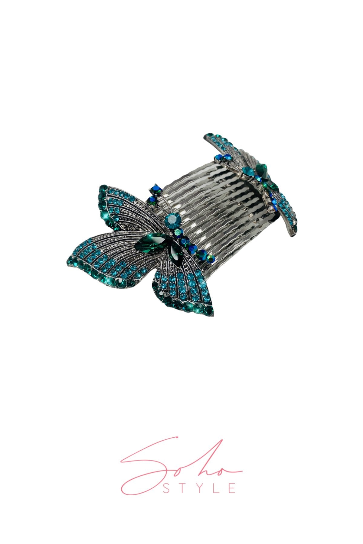 Butterfly Wings Hair Combs (Pair) Hair Comb Soho Style