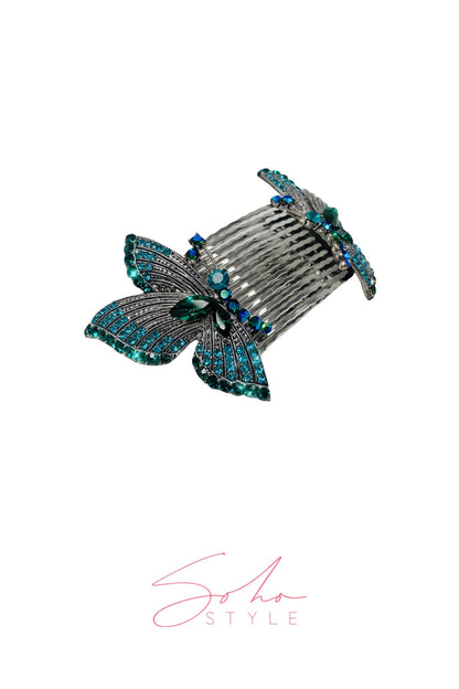 Butterfly Wings Hair Combs (Pair) Hair Comb Soho Style
