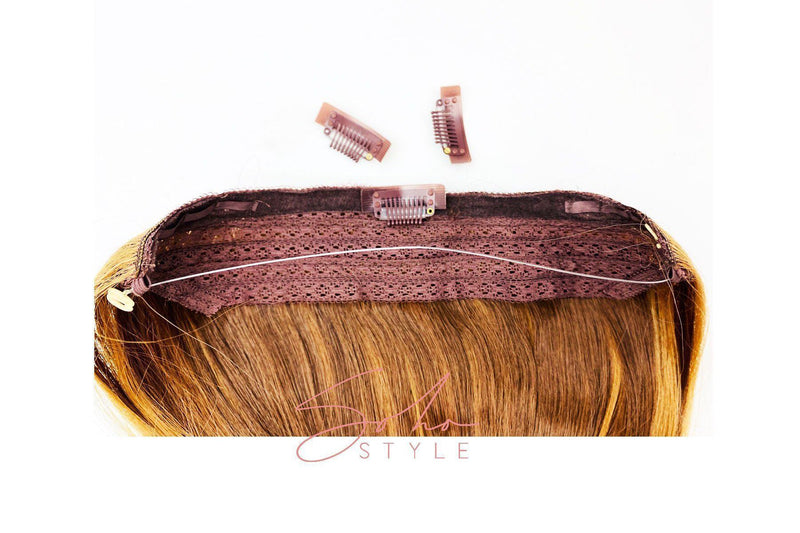 Aura - Invisible Wired (Halo) Remy Human Hair Extension Available in 14" or 20" Hair Extension Sale