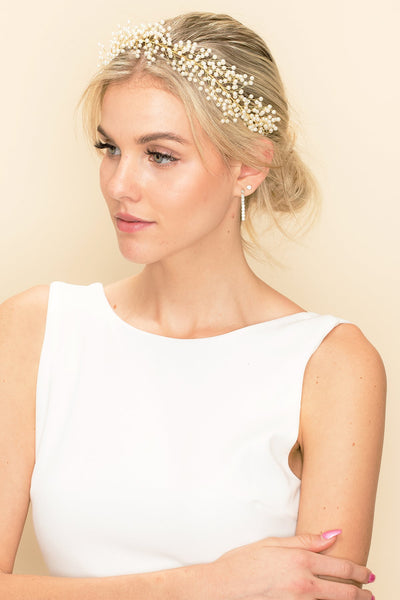 Golden Baby's Breath Headband