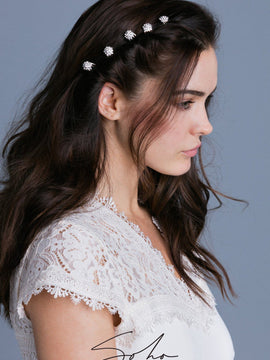 Crystal Cluster Mini Hair Comb