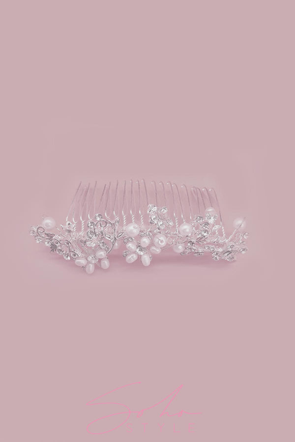 Blooming Spring Pearls Comb Wedding Sale