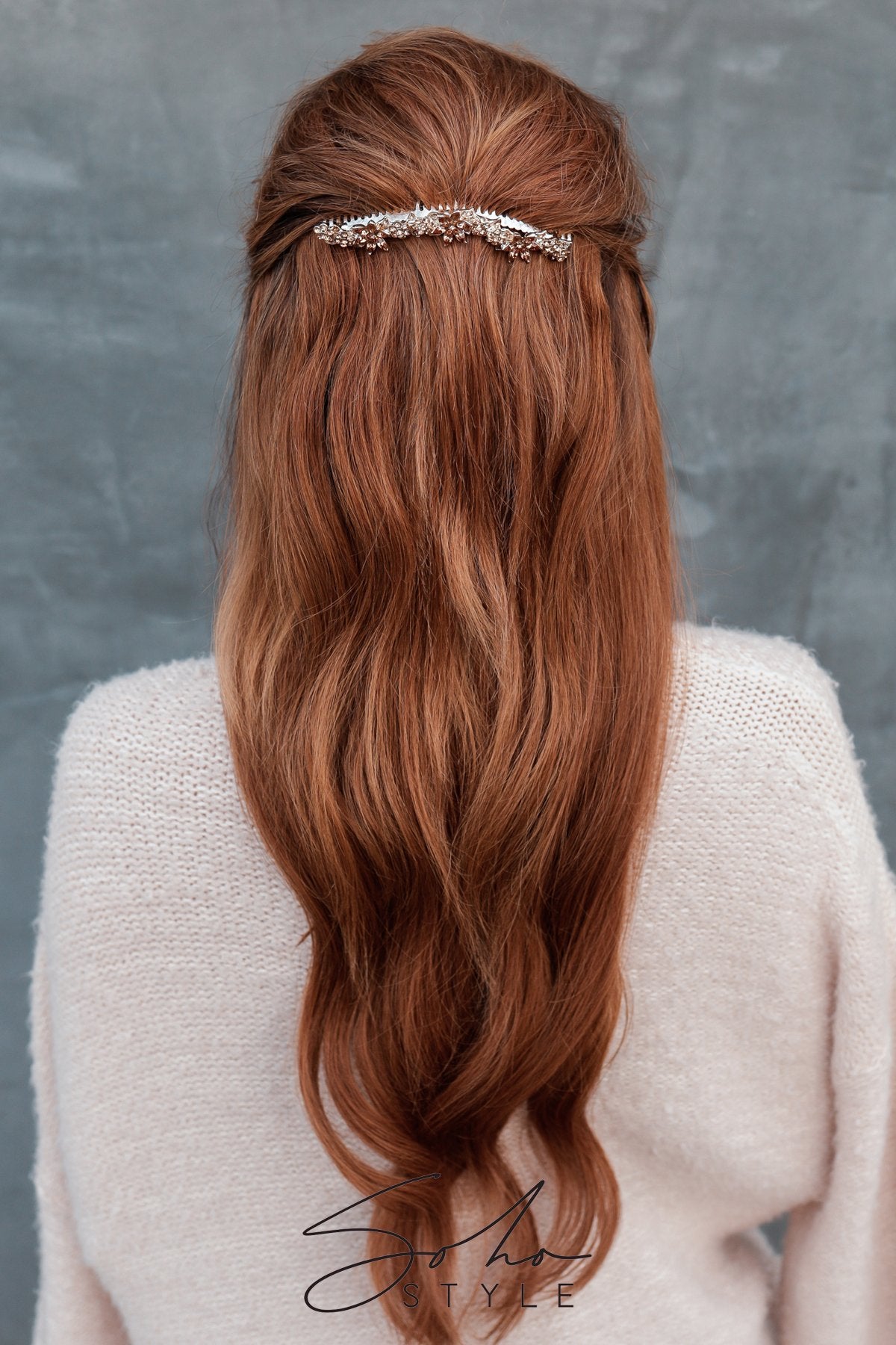 Mirabelle Crystal Hair Comb Hair Comb Soho Style
